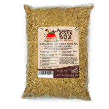 Chick Crumb Feed 1.8kg Food - Chick Duckling and Quail Crumb Food Mix - Complete Poultry Grower Mash Feeding Stuff From One Week of Age - SeedzBox - D