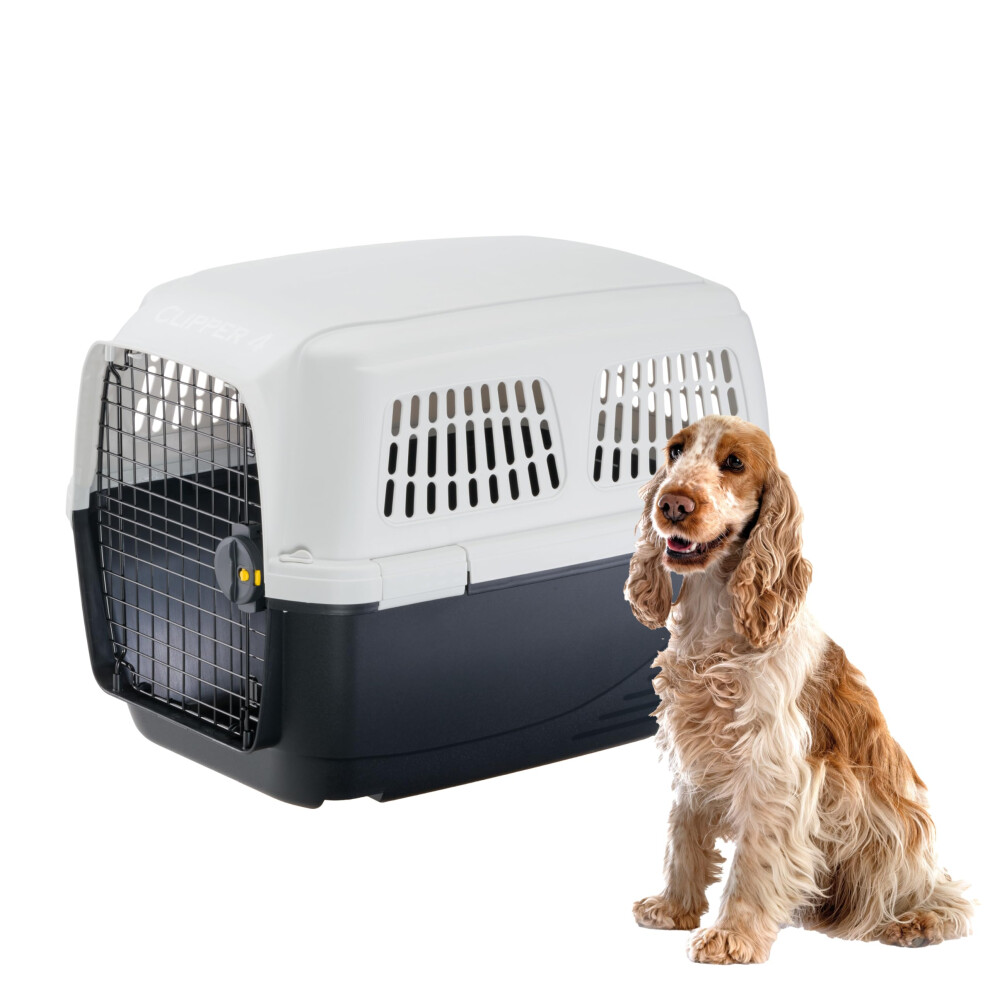 Ferplast Dog Carrier Clipper 4, Iata Approved Dog Travel Crate, Medium