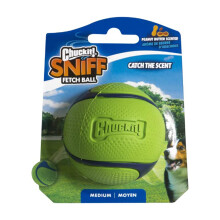 Chuckit! Sniff – Peanut Butter Scented Dog Fetch Ball, Durable Rubber Interactiv