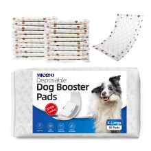 MICOOYO Disposable Dog Diaper Liners, Booster Pads for Male Female Dogs, Super Absorbent Period Dog Inserts Pads Fit Most Dog Nappies