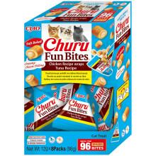 Churu Fun Bites by INABA Cat Treat - Chicken with Tuna - 1 Pack (8 x 12g) / Soft