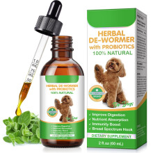 Dog Worming Drops with Probiotics 60ml, 100% Natural Support for Digestive & Immune Health, Easy to Absorb