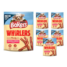 Bakers Whirlers Dog Treats Bacon and Cheese 130g - 6130g