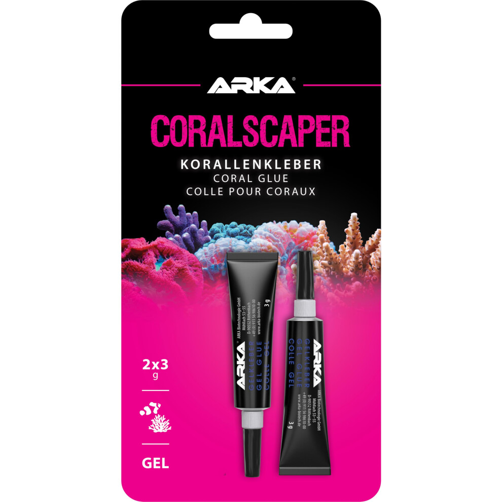 Arka Glue Reef Tank – Scaper Gel 23 G – Mini Tubes For Fra Coral
