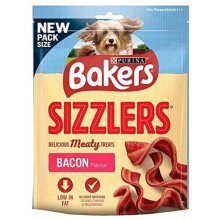 2 x Sizzlers Bacon Flavour Meaty Treats 90g (Box of 6)