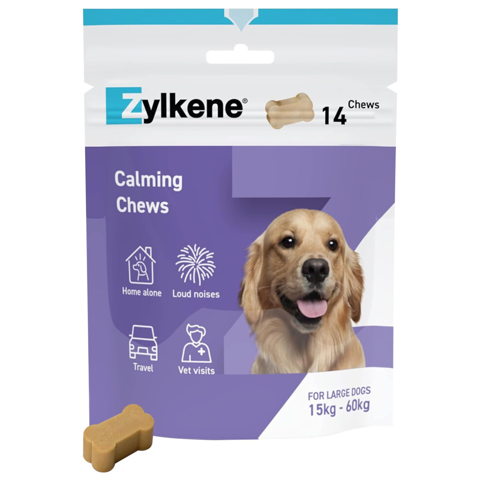 Zylkene Calming Chews For Large Dogs (30 To 60Kg) | Promotes Relaxatio