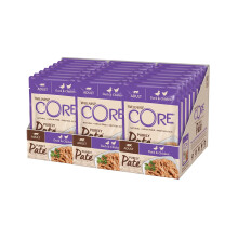 Wellness CORE Purely Paté 24 x 85g, Chicken & Duck – Wet Cat Food, Smooth Pate,