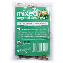 Mixed Dried Vegetables Food for Shrimp Snails Plecos Nerites Ramshorns (20g)