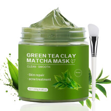 Green Tea Face Mask Stick Clay for Deep Pore Cleansing, Acne Control and Hydrating Skincare