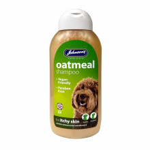 Johnson's Oatmeal Shampoo for Dogs - Soothes Itchy Skin, Vegan Friendly - 400ml