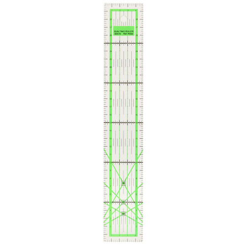 Durable Construction Quilting Ruler With Angle Cutting Capabilities And Seam Allowance Feature For Seamless Patchwork And Sewing Tasks 1