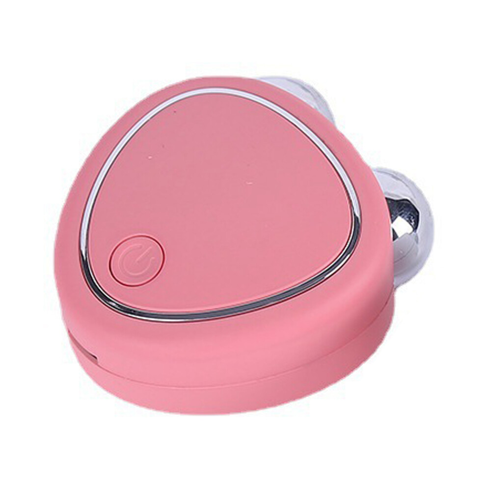 Electric Face Massager With Dual Rollers, Rechargeable EMS Microcurrent Skin Tightening Tool For Wrinkles And Puffiness, 3-Speed Instant Firming