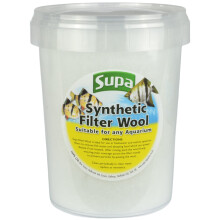 Supa Aquarium Filter Wool 1 Litre, Synthetic Material That Is Ideal For Removing Waste Particles In Both Fish Tanks And Pond Filtration Systems