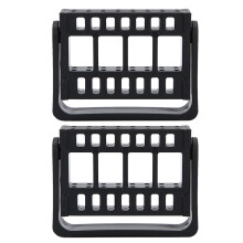 Nail Drill Kit Organizer Nail Art Accessory Display Stand16Holes ABS Material Adjustable Length For Manicure Grinding Head Storage Professional