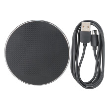 Smart Wireless Charging Pad With Slim Portable Design And Extensive Device Support Unique Decorative Pattern Prevents Slipping For Modern Home Office