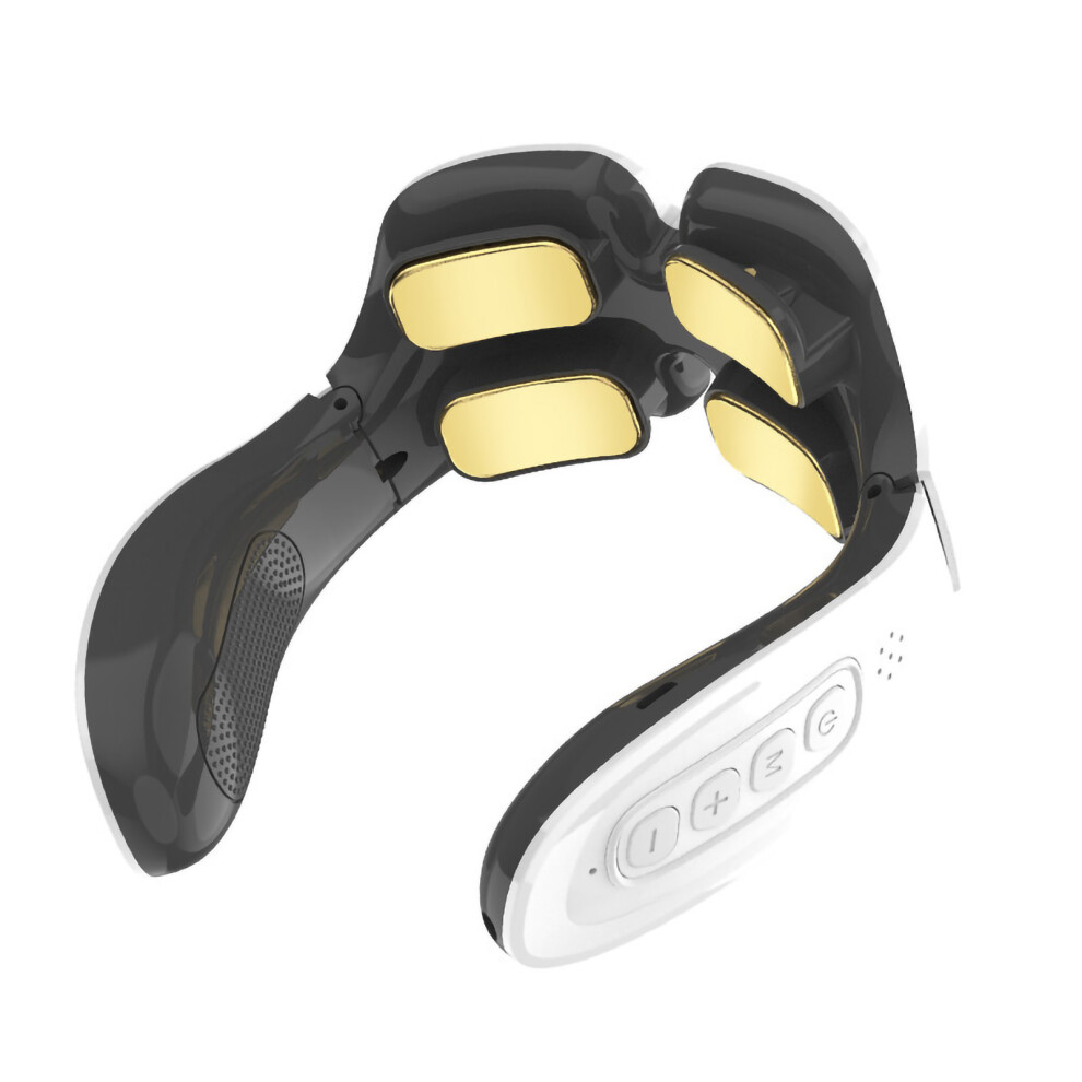 Portable Cordless Neck Massager With Heat Therapy, Foldable Design Featuring Aromatherapy Integration And Vibrating Massage Heads For Ultimate