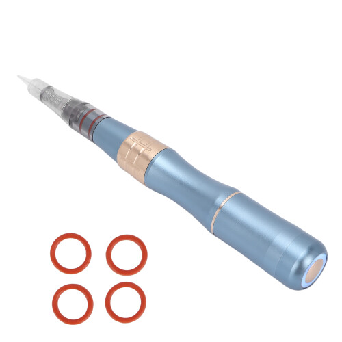 Adjustable Needle Permanent Makeup Pen With Mute Coreless Motor Metal Grip Frame 3 Speed Settings Voltage Display Wireless Functionality 2