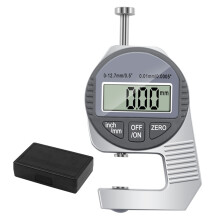 Aluminum Alloy Digital Thickness Gage, Easy To Use Measuring Tool With LCD Screen, Versatile Thickness Meter For Film Wire And More