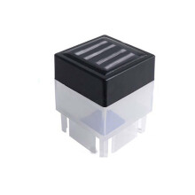 Solar Fence Lights Weatherproof Auto DusktoDawn Bright White LED 2x2 Inch Garden Post Cap