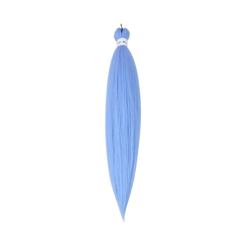Jumbo Braiding Hair Extensions 26 Inch Light Blue Synthetic Tangle Resistant Low Temp Water Styling