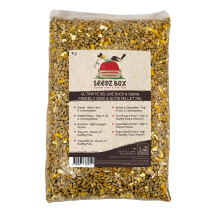 Duck Food 1kg - Goose and Swan Food - Seed and Nutri Pellet Feed Mix - SeedzBox - Natural Treats for Wild Waterfowl - Wheat Kibbled Maize and Soya Be