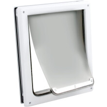 Pet Prime 2 Ways Locking Pet Flap Door For Dogs Pet Door with Transparent flap (Medium)