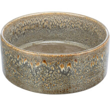 TRIXIE Ceramic Dog Bowl 900 ml – Brown Food Bowl for Dogs Ø 16 cm – Heavy, Non-S