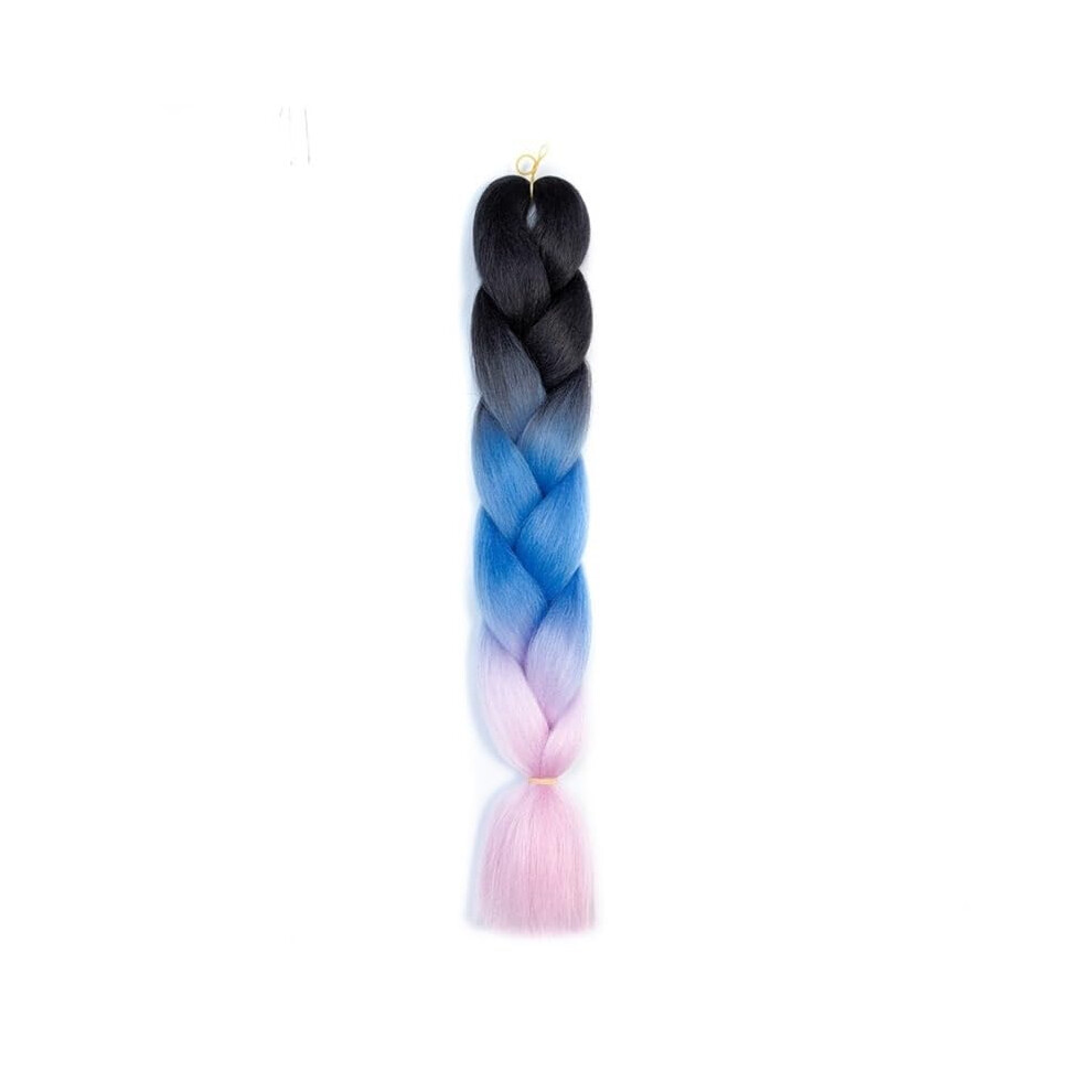 Unisex Pre Stretched Jumbo Braiding Hair 24 Inch 100G Synthetic Extensions For African Braids Tangle