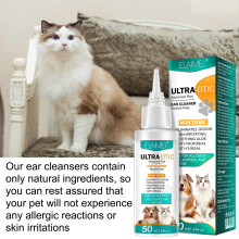 GMOLARSUSCO Dog Ear Cleaner, Dog Ear Drops, Relief Yeast Infection, Dog Ear Infection Treatment, Soothes Itchy & Inflamed Ears, Removes Debr
