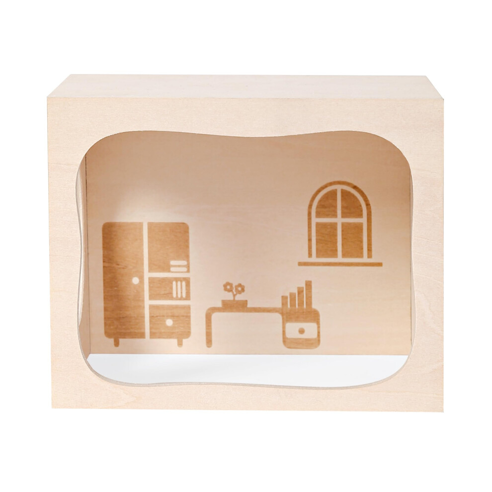 Marchul Hamster Hideout Wooden House Chamber Small Animals Pets Tunnel Exploring Toys For Dwarf Hamsters, Syrian Hamsters, Gerbils, Hedgehog