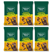 Natures Menu Original Chicken Real Meaty Dog Treats 6 x 50g