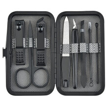 8pcs Stainless Steel Nail Clippers Set, Professional Manicure Pedicure Kit for Travel and Home