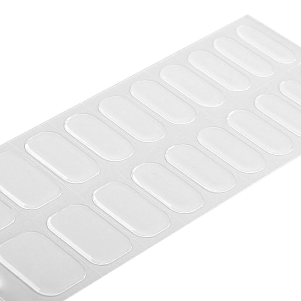 UV Gel Nail Stickers 20PCS Semi Cured Nude Gel Strips LongLasting Gloss DIY Manicure Kit