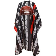 Haircut Cape with Adjustable Neck Buckle, Full Body Coverage Black and White Striped Barber Cape for Adults and Kids