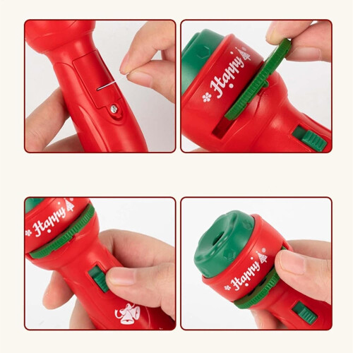 Christmas LED Flashlight Projector with 24 Interchangeable Holiday Patterns,  Gift for Kids 1