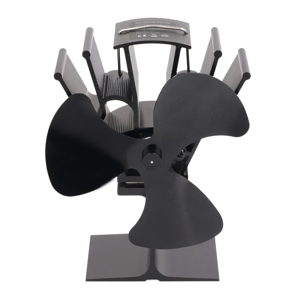 Durable Design Stove Fan Efficiently Circulates Warm Air, 3Blade Heat Powered Whisper Quiet Operation With Overheating Protection For Wood Burner 9191629227792