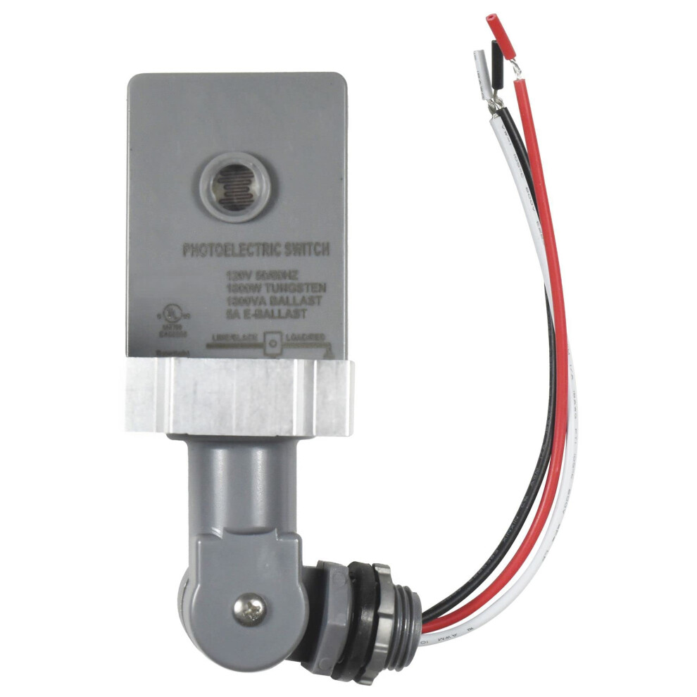 Dusk To Dawn Light Sensor Switch With Swivel Mount For Outdoor Barn Lighting, Hardwired, 1Pack 9070919020735