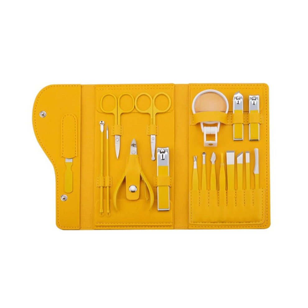Nail Clipper Set 18 Piece Professional Stainless Steel Manicure Pedicure Kit for Travel