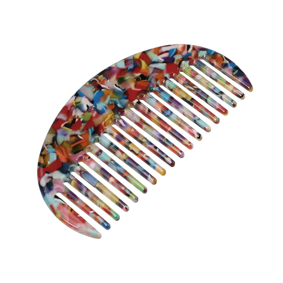 Wide Tooth Comb for Curly Thick Wavy Hair with WideSpaced Teeth and Tangle Grooming Violet