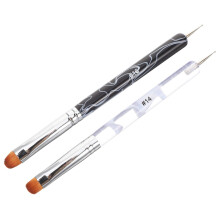 Nail Art Pens and Brushes Set with DualEnded Design, Precision Dotting Tip and Professional Brush Head