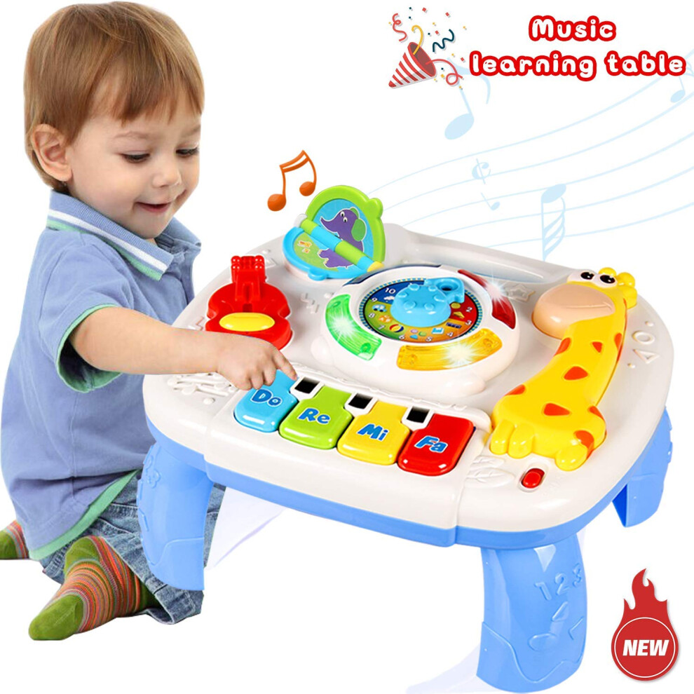 Baby Activity Table 2 in 1 Interactive Musical Learning Toy for Toddlers Boys and Girls 18+ Months