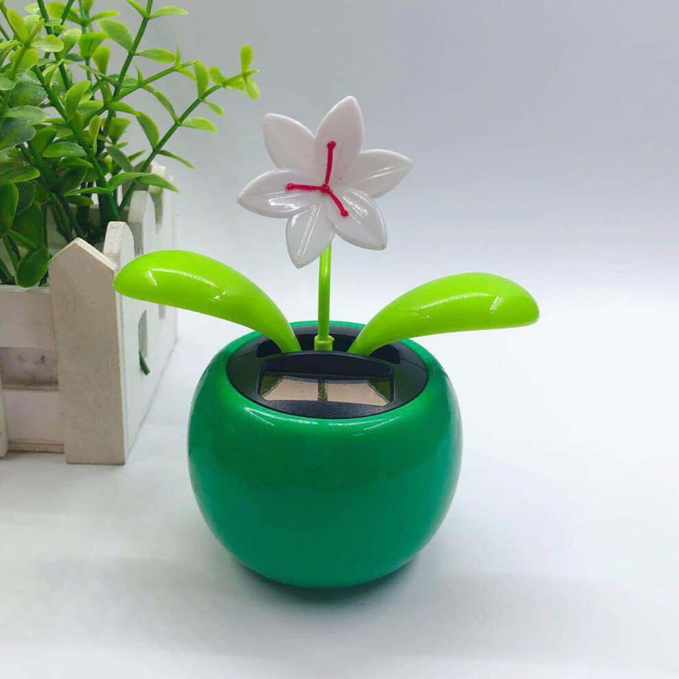 Solar Powered Dancing Flower Car Dashboard Ornament With Lightactivated Motion, Battery 9070919993770