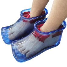 Leakproof Foot Soaker Shoes 1 Pair with Thermal Massage Comfort and Water Saving Design, Blue