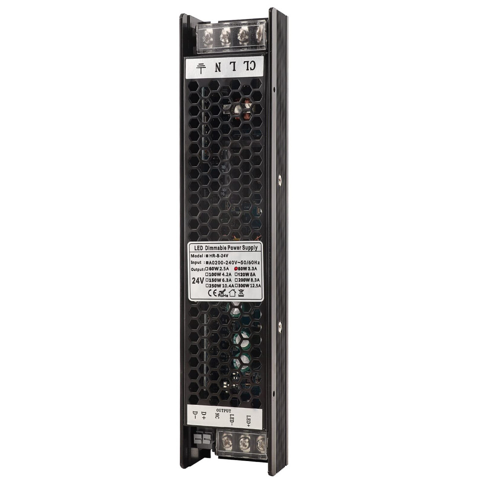 80W Led Dimmable Power Supply 12V 24V Aluminum Housing Efficiency Multiple Dimming Modes For Lighting 9070919021411