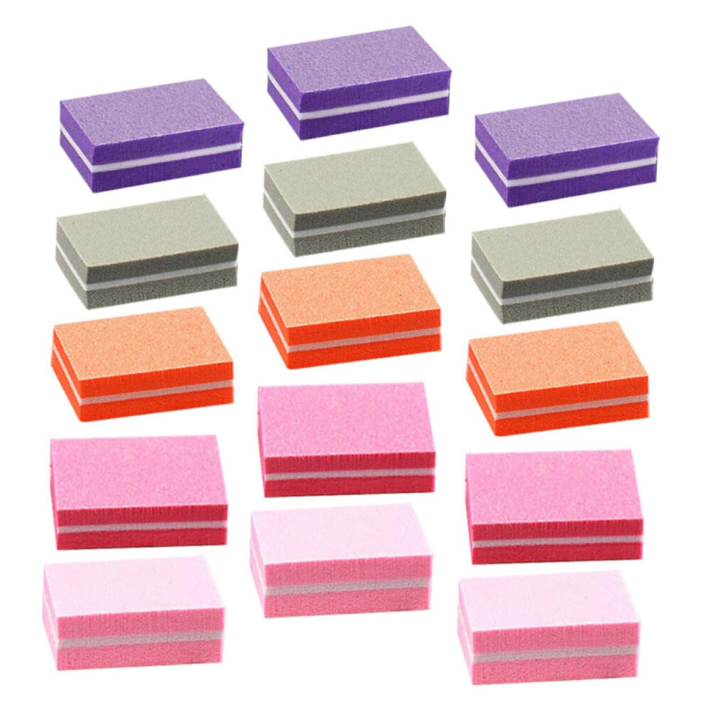 50pcs Professional Nail Buffer Block and Curved Nail File for Manicures and Acrylic Nails