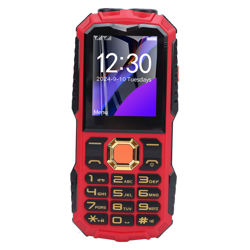 2G Elderly Mobile Phone 32Mb, 4800Mah Power Bank, 1.8" Red 8701383432038