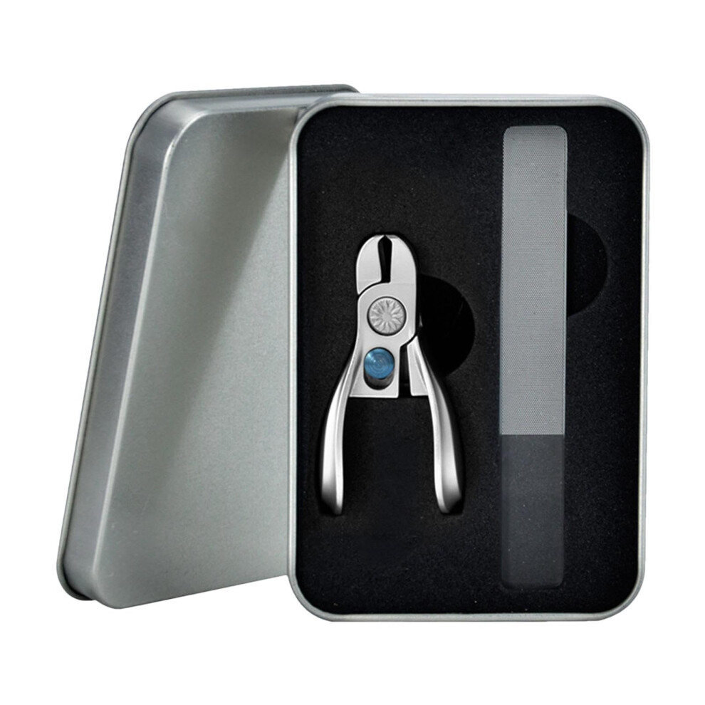 Large Nail Clippers for Thick Toenails, Wide Jaw Stainless Steel Cutter with Ergonomic Grip