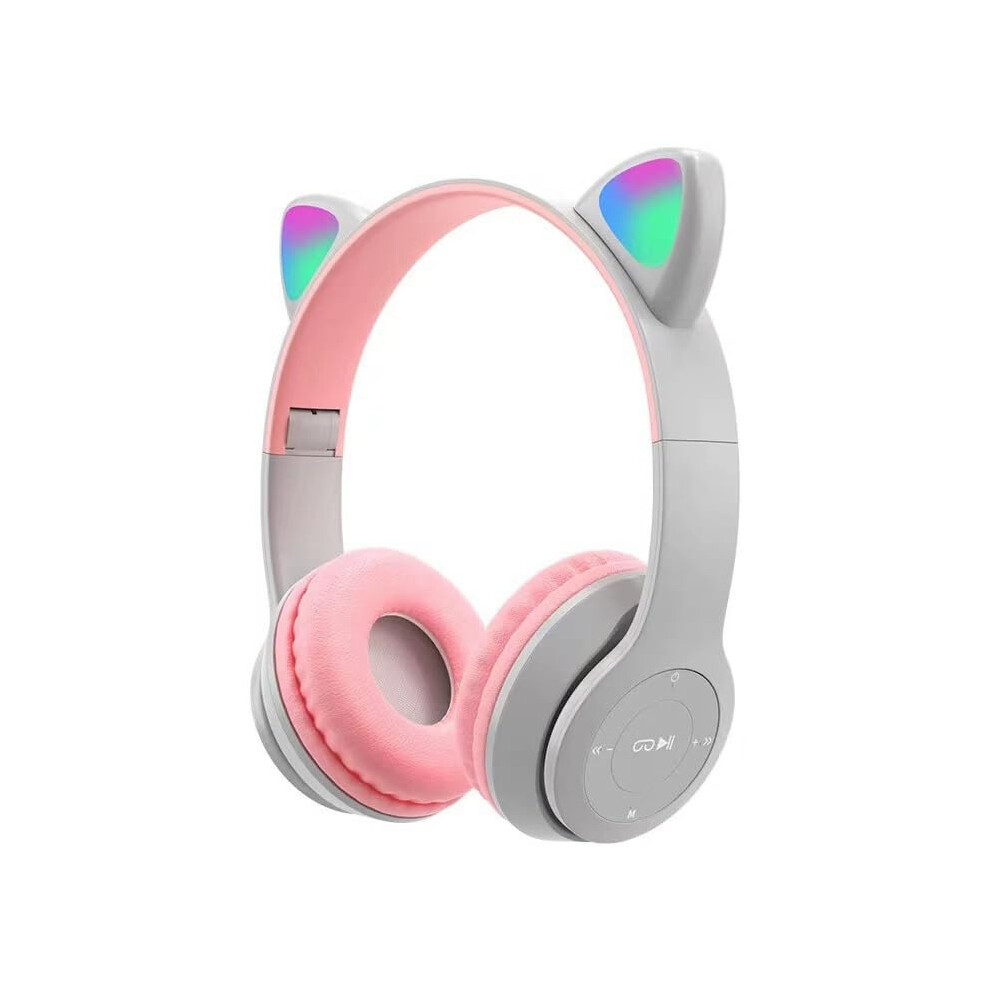 Bluetooth 5.3 Wireless Over Ear Headphones With Mic, Noise Cancelling, Deep Bass, Grey 9455672947152