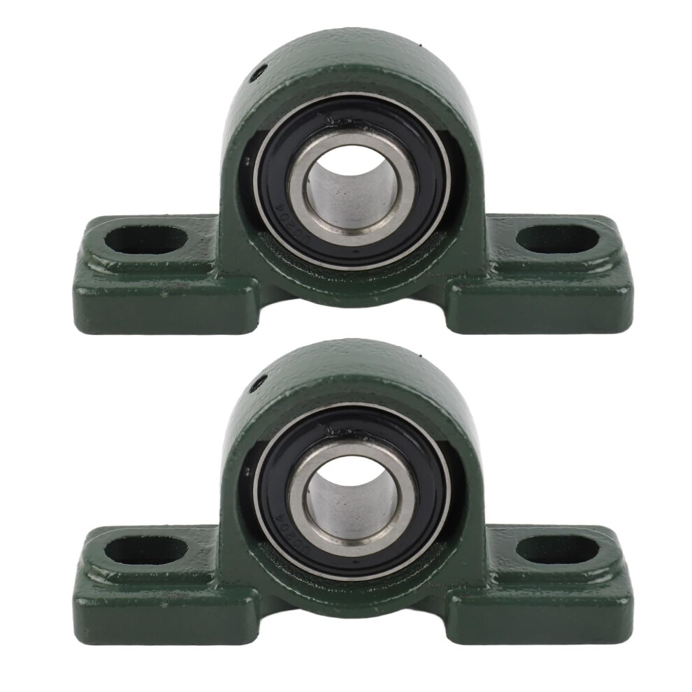 Ucp204 Pillow Block Bearing 20Mm Bore Selfaligning Heavyduty Cast Iron Twobolt Mount 2Pack 9455672947251