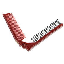 Folding Hair Brush with DoubleHeaded AntiStatic Comb for Travel Pocket Use Women and Men
